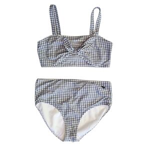 Abercrombie Kids Blue and White Checkered Bikini